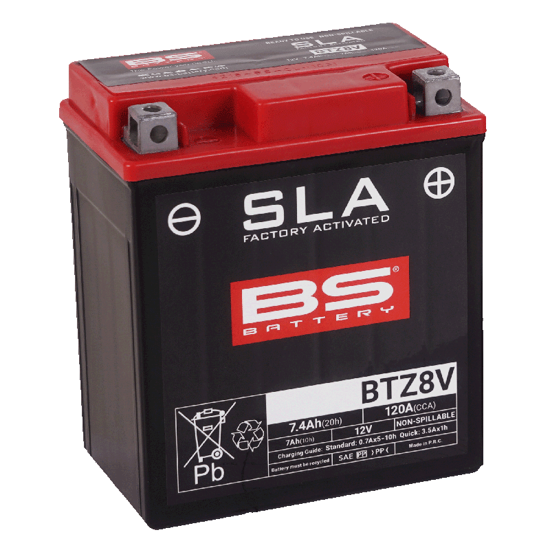 BS Battery BTZ8V SLA Factory Activated Battery