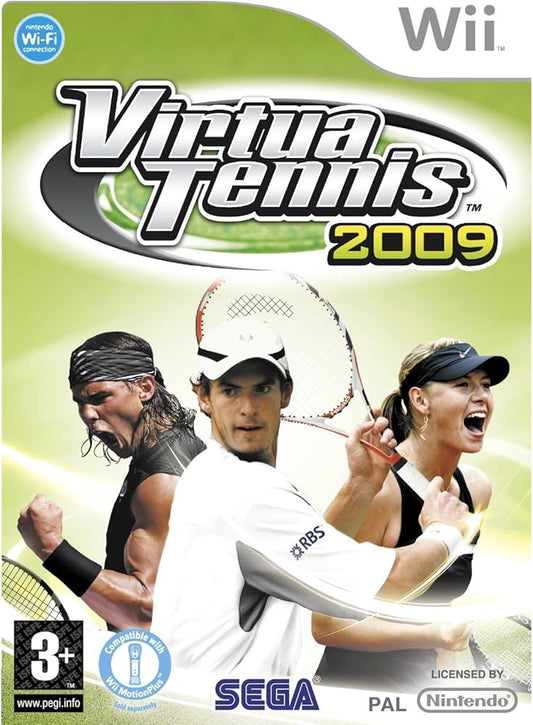 Virtua Tennis 2009 with two rackets - Nintendo Wii