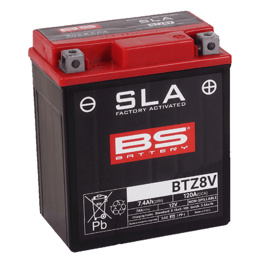BS Battery BTZ8V SLA Factory Activated Battery