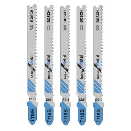 Bosch T118B Basic for Metal Jigsaw Blades (5 Pack)